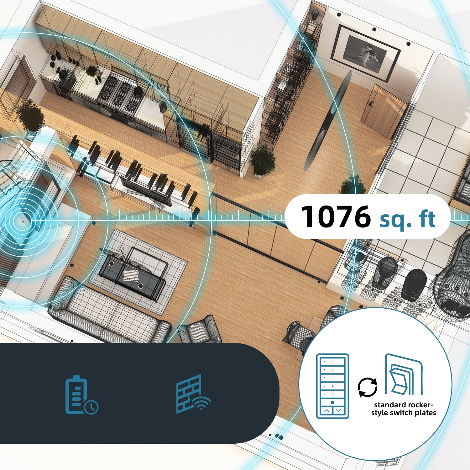 TapTech Single/5-Channel Remote Wall Switch