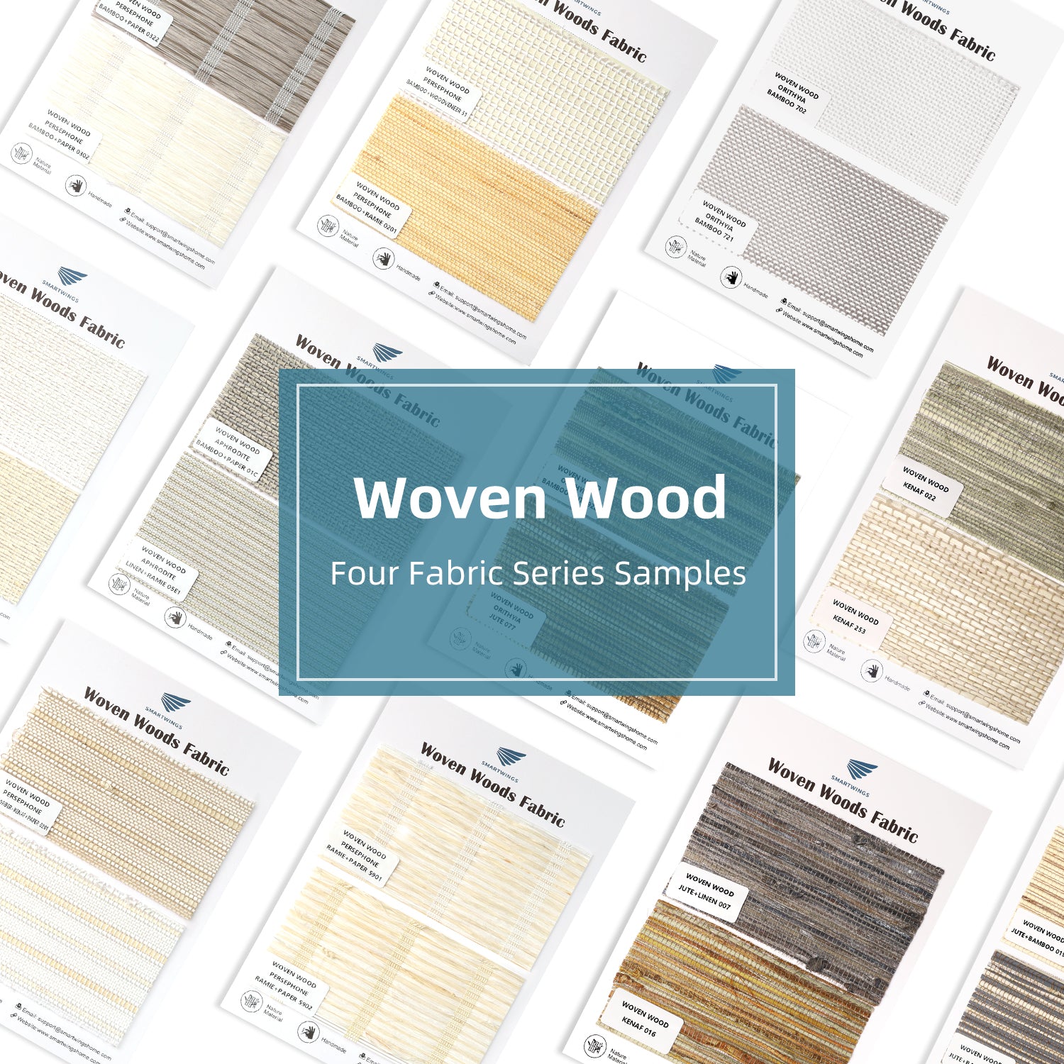 Woven Wood Four Fabric Samples