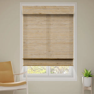 SmartWings Motorized Woven Wood Shades 70% Blackout Privacy