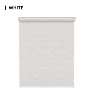 SmartWings Hardwired DC 12V Motorized Light Filtering Roller Shades 70% Blackout Linen