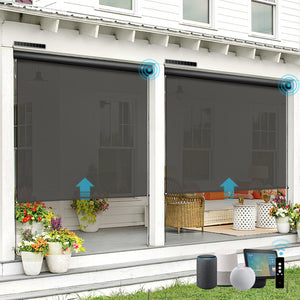 SMARTWINGS 5% Openness Motorized Outdoor Shades