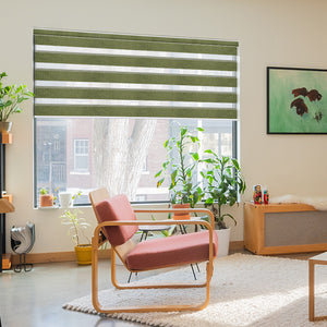 SmartWings Motorized Zebra Shades 60% Blackout Translucent 75mm Eloise