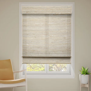 SmartWings Motorized Woven Wood Shades 70% Blackout Privacy