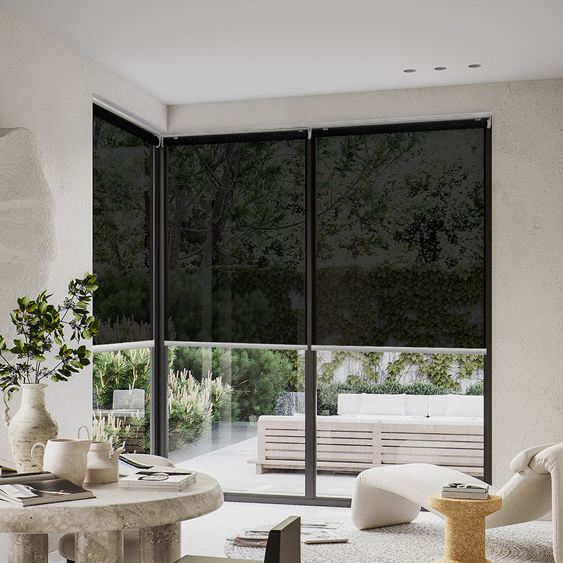 SmartWings Motorized Light Filtering Solar Shades 1%/3%/5% Openness Aventus