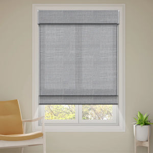 SmartWings Motorized Woven Wood Shades 70% Blackout Orithyia