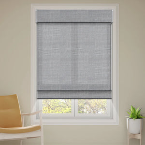 SmartWings Motorized Woven Wood Shades 70% Blackout Privacy Orithyia