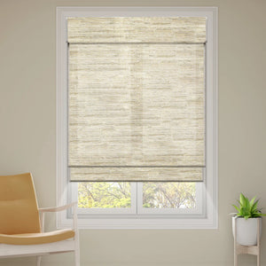SmartWings Motorized Woven Wood Shades 70% Blackout Privacy Orithyia