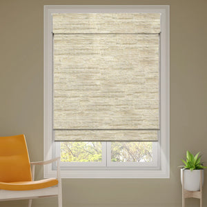 SmartWings Motorized Woven Wood Shades 100% Blackout Orithyia