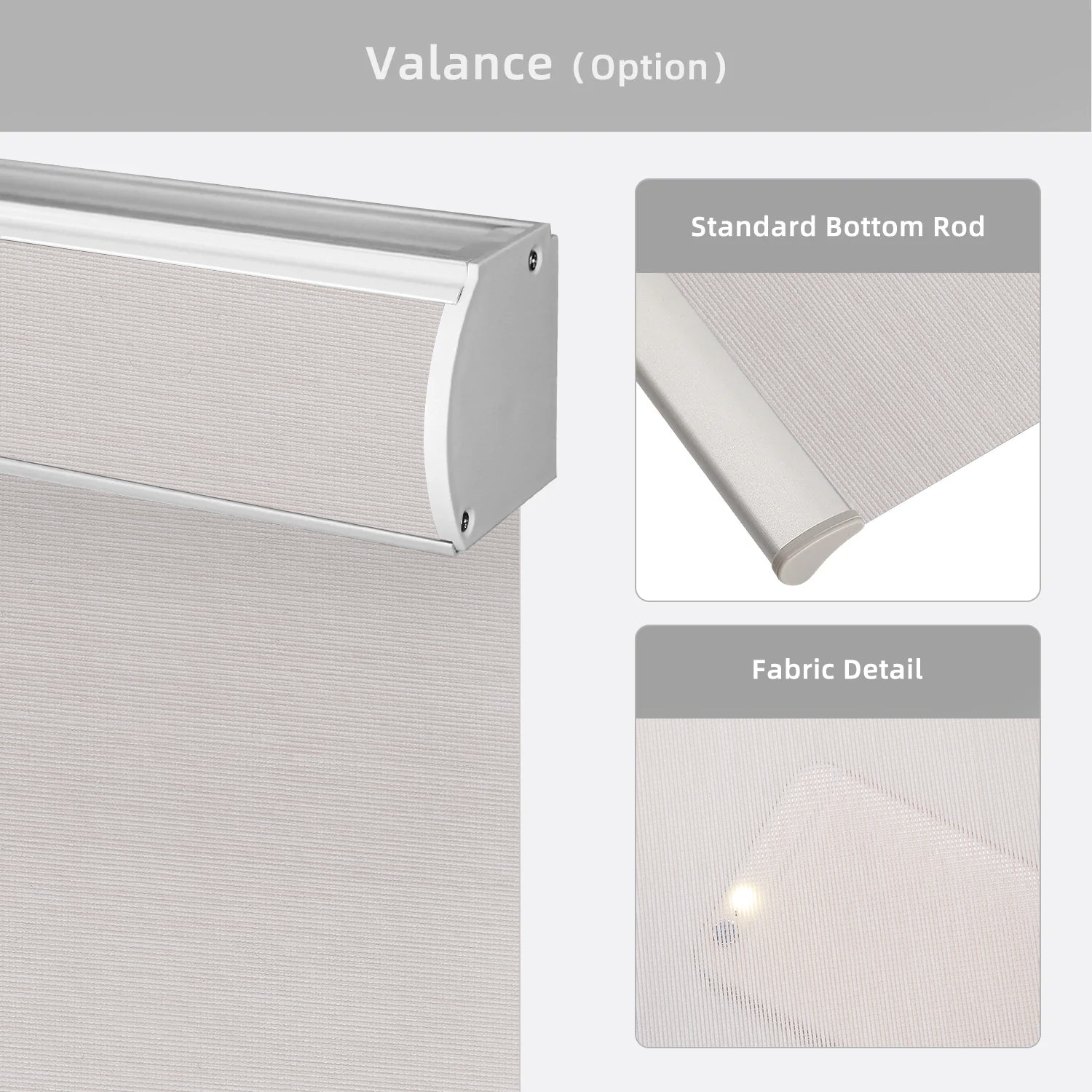 SmartWings Motorized Light Filtering Roller Shades 50 Blackout PVC Fr