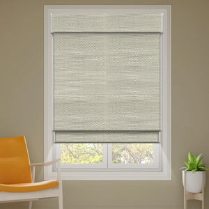 SmartWings Motorized Woven Wood Shades 100% Blackout Orithyia