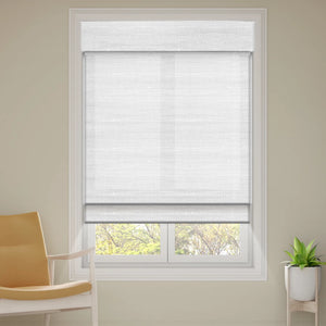 SmartWings Motorized Woven Wood Shades 70% Blackout Privacy Orithyia