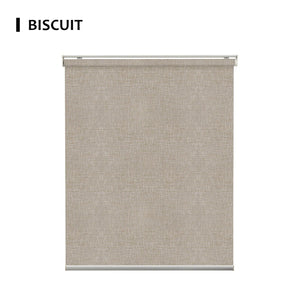 SmartWings Motorized Light Filtering Roller Shades 70% Blackout Safari