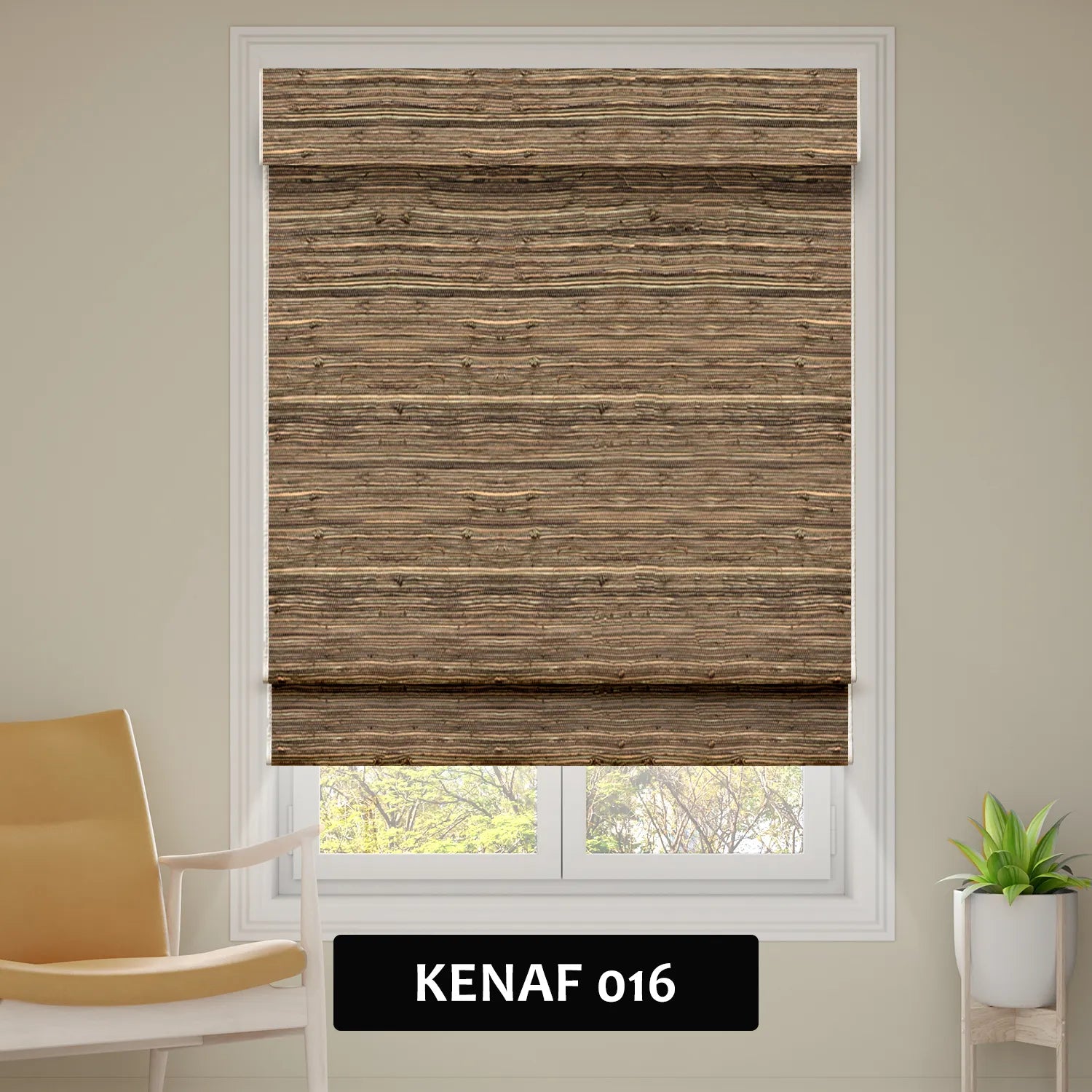 SmartWings Motorized Woven Wood Shades 100% Blackout