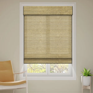 SmartWings Motorized Woven Wood Shades 70% Blackout Orithyia