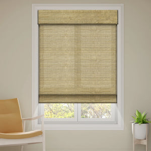 SmartWings Motorized Woven Wood Shades 70% Blackout Privacy Orithyia