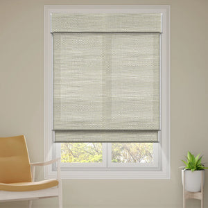 SmartWings Motorized Woven Wood Shades 70% Blackout Privacy Orithyia